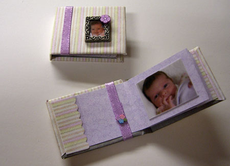 Handcrafted Baby Album/Scrapbook 1:12 scale
