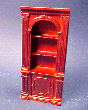 Bespaq Mahogany Randall Single Bookcase 1:24 scale