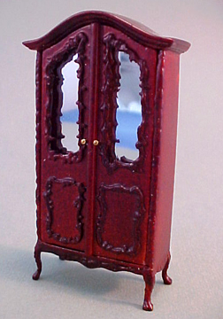 Bespaq Miniature Sweet Home Mahogany Baby's Armoire 1:24 scale