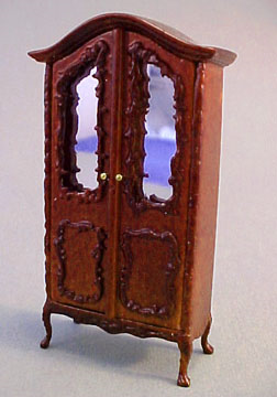 Bespaq Miniature Sweet Home Walnut Baby's Armoire 1:24 scale