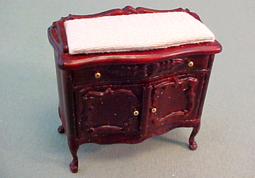 Bespaq Miniature Sweet Home Mahogany Changing Table 1:24 scale