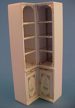 Bespaq Hand Painted Emporium Corner Shelves 1:24 scale