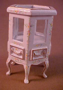 Bespaq Hand Painted White Emporium 6 Sided Showcase 1:24 scale