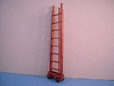 Bespaq Miniature Walnut Emporium Ladder 1:24 scale