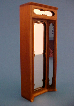 Bespaq Walnut Emporium Three Way Mirror 1:24 scale