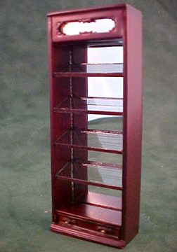 Bespaq Mahogany Emporium Slant Display Case 1:24 scale