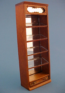 Bespaq Walnut Emporium Slant Display Case 1:24 scale