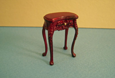 Bespaq Mahogany Haverson Kidney Side Table 1:24 scale