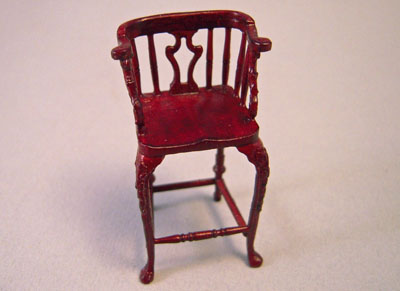 Bespaq Mahogany New Castle Bar Stool 1:24 scale