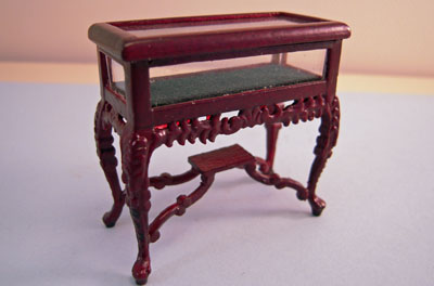 Bespaq 1/2" Scale Mahogany Carved Display Counter