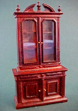 Bespaq Mahogany Chestney Library Bookcase 1:24 scale