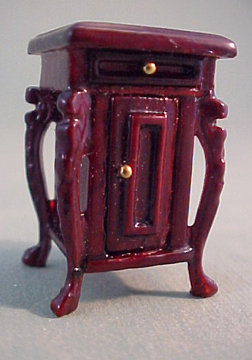 Bespaq Fantasy Lyre Mahogany Night Stand 1:24 scale