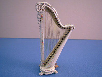 Bespaq Hand Painted Wildflower Palais Harp 1:24 scale