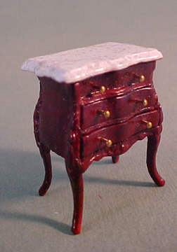 Bespaq Mahogany Benoit Bombe Commode 1:24 scale