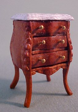 Bespaq Walnut Small Bombe Commode 1:24 scale