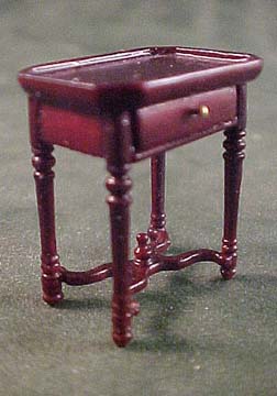 Bespaq French Country Amise Mahogany End Table 1:24 scale