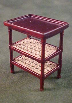 Bespaq French Country Amise Caned Side Table 1:24 scale