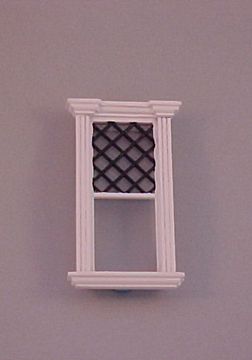 Majestic Mansions Miniature Westfield Decorated Single Window 1:12 scale