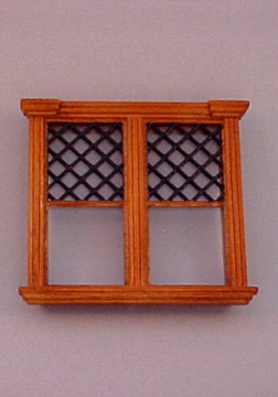 Majestic Mansions Miniature Westfield Decorated Double Window 1:12 scale