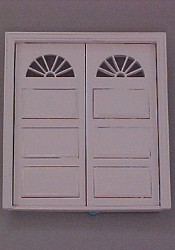 Majestic Mansions White Newport Garage Door 1:24 scale