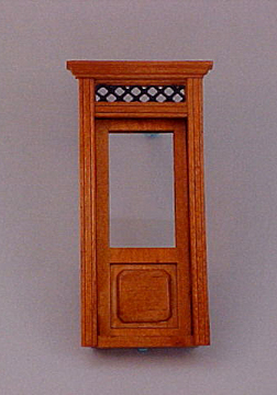 Majestic Mansions Miniature Walnut Westfield Exterior Door 1:12 scale