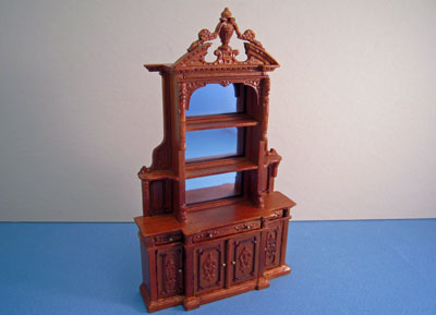 Bespaq Walnut Centerpiece Display Case 1:24 scale