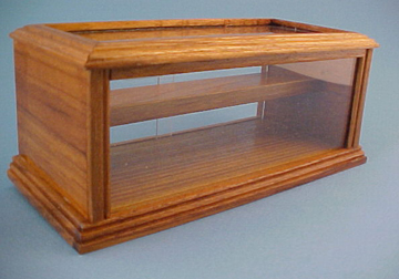 Walnut Store Display Case 1:12 scale