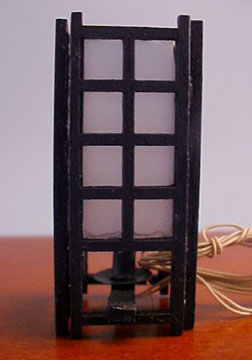 Miniature Oriental Shoji Lamp 1:12 scale