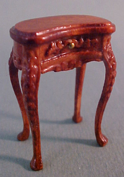 Bespaq Walnut Kidney Side Table 1:24 scale