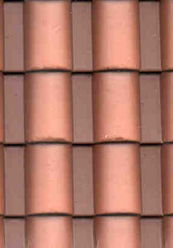 14"x24" 1pc 1/12 scale Model Builders Supply  RT1-12BR Red Tile Roof Sheet 