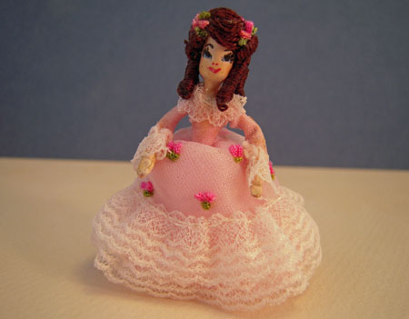 Monica Wearing Pink Miniature Doll 1:24 scale  