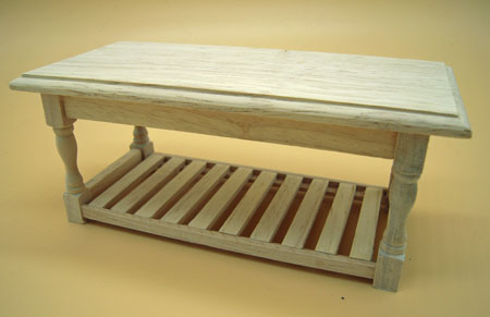 Dollhouse Miniature Unfinished Wood Bar Stools Set of 2 1:12 Scale Furniture
