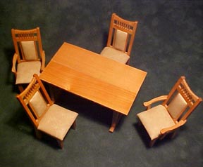 Townsquare 5 Piece Dining Set 1:12 scale