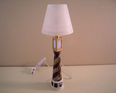 Lighthouse Floor Lamp 1:12 scale