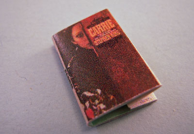 1" Scale Artisan Miniatures Hand Crafted Printed Book "Carrie"