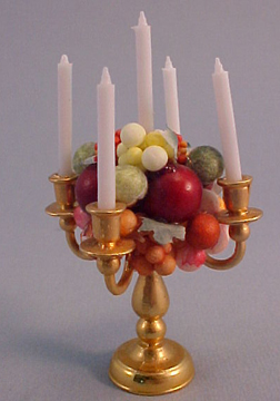 Taylor Jade Handcrafted Fruit Candlelabra 1:12 scale