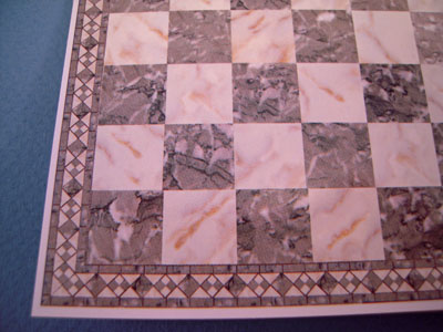 Gray Faux Marble Tile 1:24 scale