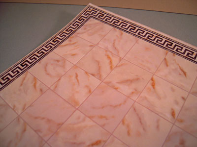 Beige Faux Marble Tile 1:12 scale