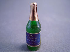 Miniature Single Liquor Bottle For the DOLLHOUSE Bar #16 3/4" Tall 1/12 Scale 