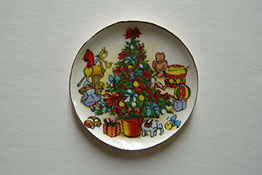 Details about   1:12 Scale Single Metal Christmas Wall Plate Tumdee Dolls House Accessory 924 