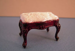 Bench Seat by JBM 1:24 Half Scale 3" Miniature Dollhouse Mahogany S0806MH 