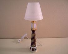 Dollhouse Miniatures 1:12 Scale Fringed Shade Floor Lamp #MH857